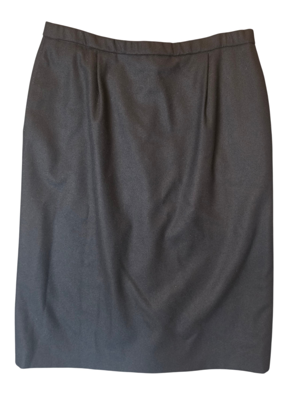 Pendleton Vintage Wool Skirt Womans 18 Black Gray Pencil Bohemian Hippie Midi